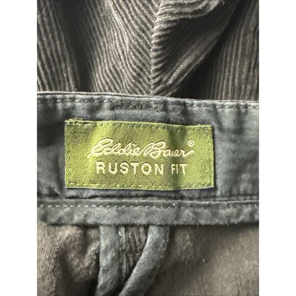 Vintage Eddie Bauer Ruston Fit Pleated Front Baggy Corduroy 90’s Pants Sz 38x32 - Picture 3 of 7